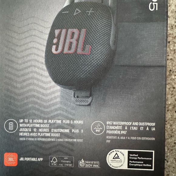 JBL Black and Orange Portable Speaker - Picture 7 of 7